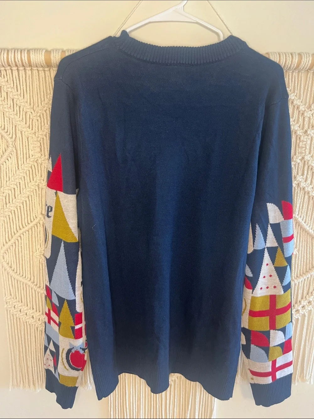 'Tis Miller Time Navy Knit Sweater
